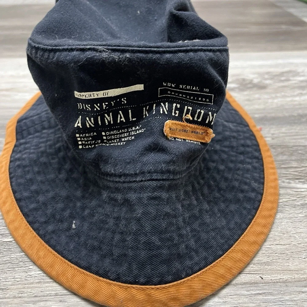 Walt Disney World Animal Kingdom Bucket Hat Blue‎ Safari adult medium
